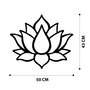 Wallity Lotus Flower 1 Metal Decor Negro